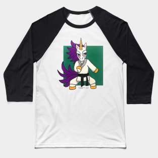 Green Karat-icorn (Karate Unicorn): Animals of Inspiration Baseball T-Shirt